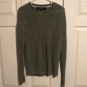 Banana Republic linen Cable knit sweater